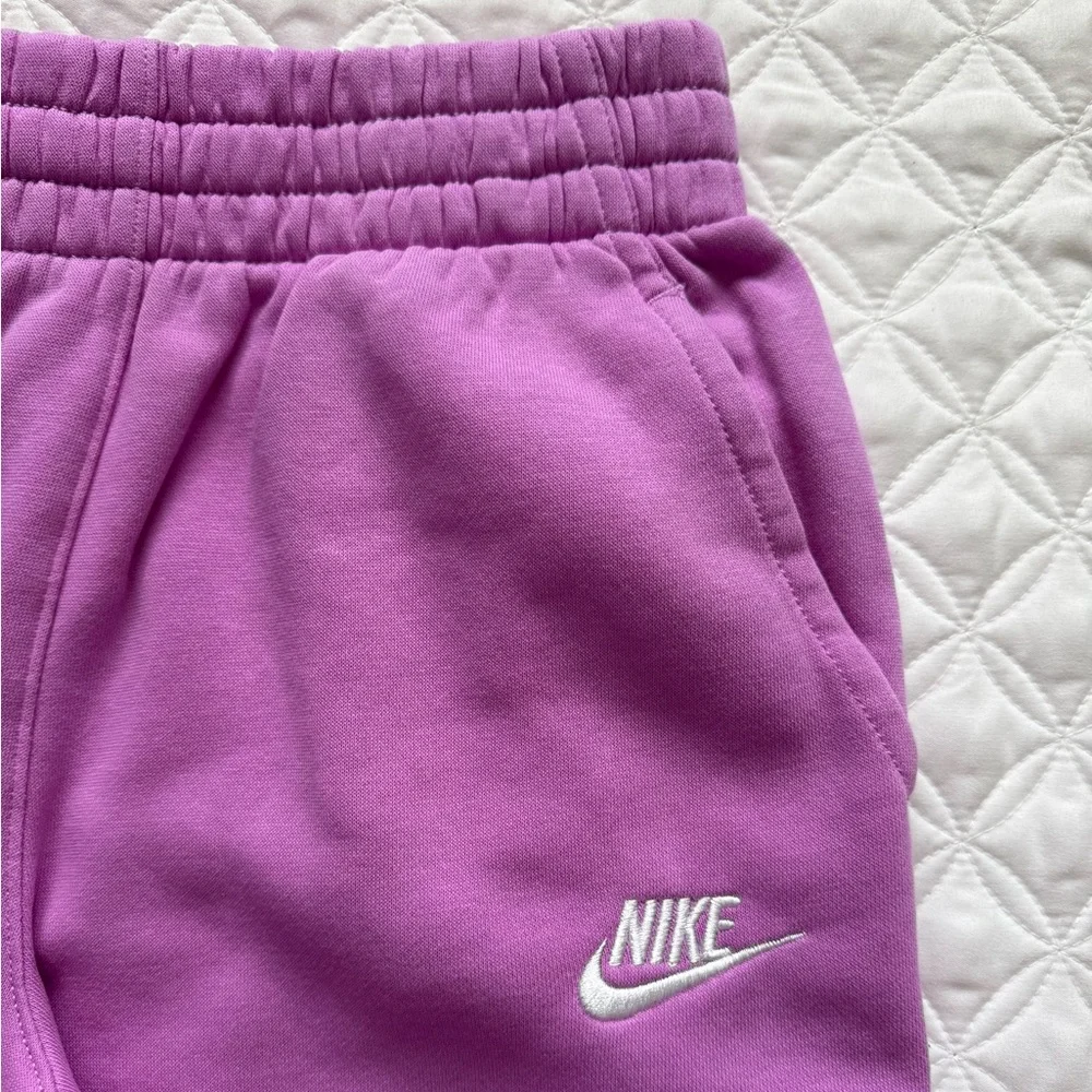 Nike Sportswear Club Fleece Big Kids Joggers Sweatpants Pink Lt Magenta Size M - Picture 3 of 10